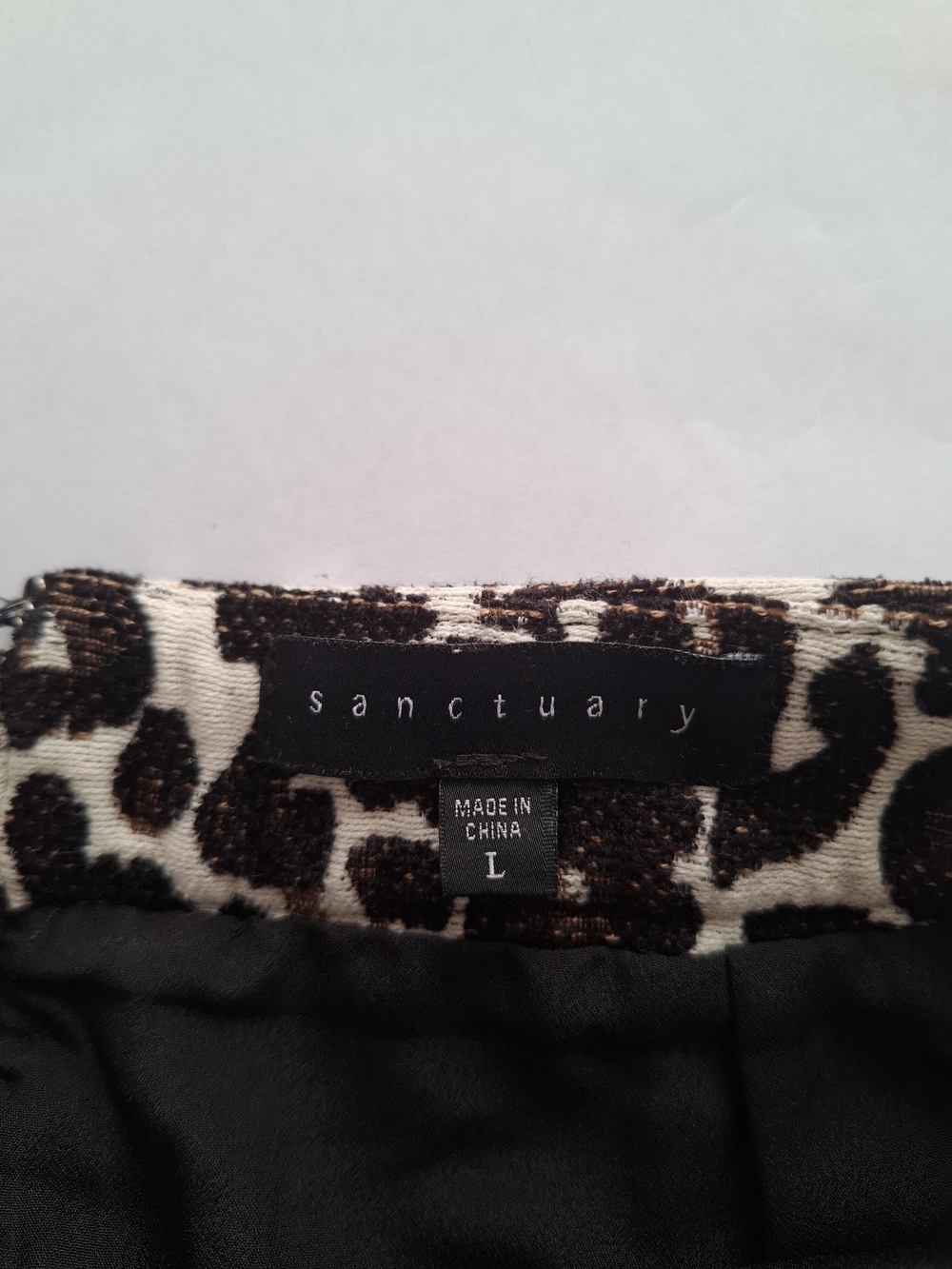 Sanctuary Leopard Print Mini Skirt - Brown & Black SZ L - Picture 5 of 9